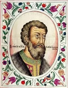 Великий князь Василий II Васильевич Темный Миниатюра Титулярника 1672 г - фото 74