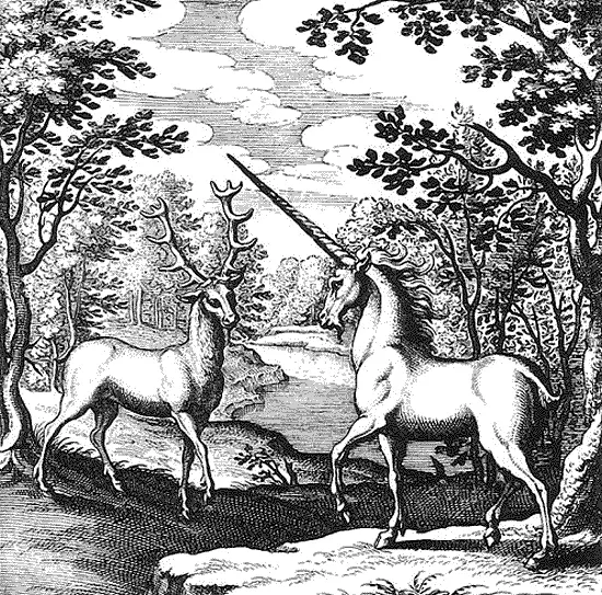 Олень и единорог символизирующие душу и дух Lambspingk Figurae et - фото 349