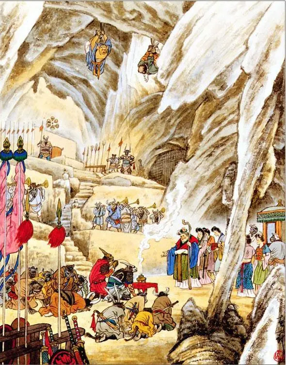 Когда Князь с головой быка нагнал Сунь Укуна он увидел у него за спиной - фото 11