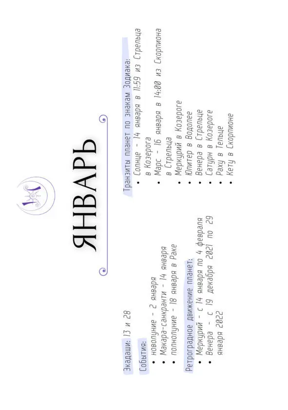 Лунный календарь на 2022 год Ведический индийский - фото 2