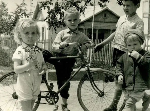 Середина 1960х Посёлок Ребята с улицы Садовой Автор с сестрой Леной и Саня - фото 29