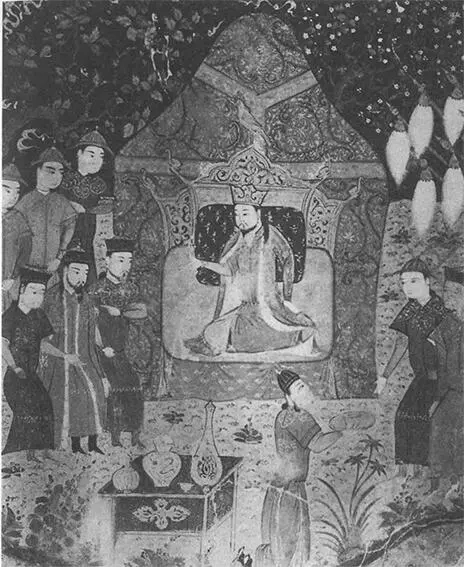 Возведенный на трон Темучин провозглашает себя Чингисханом Справа его сыновья - фото 8