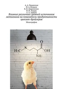 П. И. Токарь - Влияние различных уровней источников метионина на показатели продуктивности цыплят-бройлеров. Монография