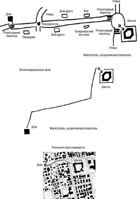 4 Карта нарисованная десятилетним мальчиком который ходит в школу сам - фото 4