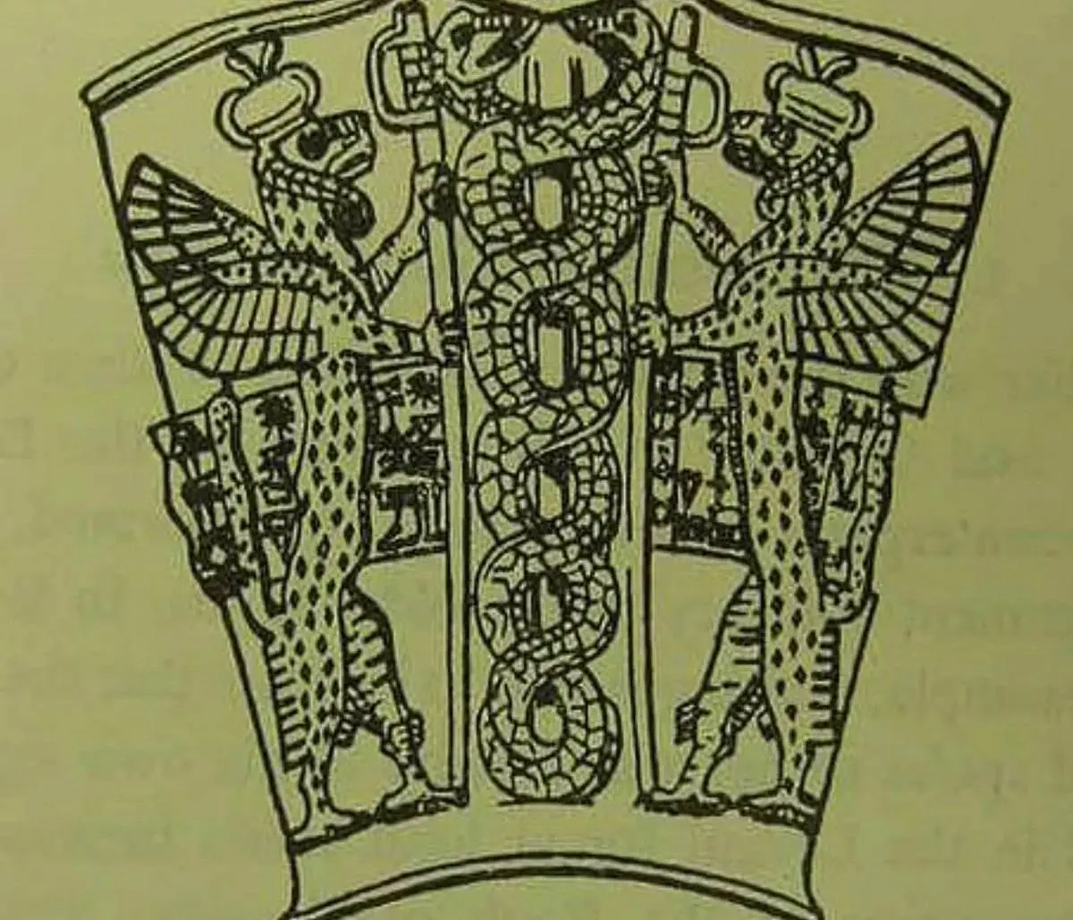 Шумерская символика Нингишзидды изображение из статьи Википедии Нингишзидда - фото 2