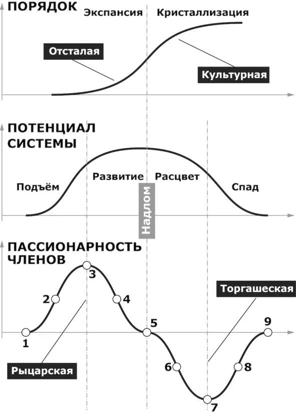 Рис 10 Термодинамическая метафора теории Гумилёва Главное направление на - фото 13