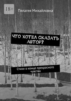 Пелагея Михайловна - Что хотел сказать автор? Стихи о конце прекрасного чувства