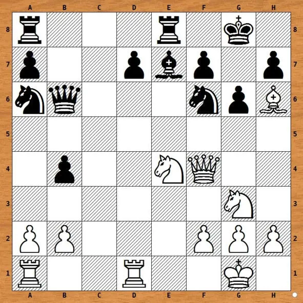 1 Rd6 Bd6 2 Nf6 Kh8 3 Bg7 Kg7 4 Ngh5 gh 5 Qg5 Kh8 6 Qh6 Bh2 - фото 23