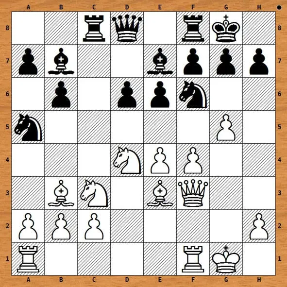 1Rс3 2вс Nе4 3 Qh5 Qс8 или 2 gf Rе3 3 Qе3 Bf6 4 c3 Nb3 5 ab - фото 3