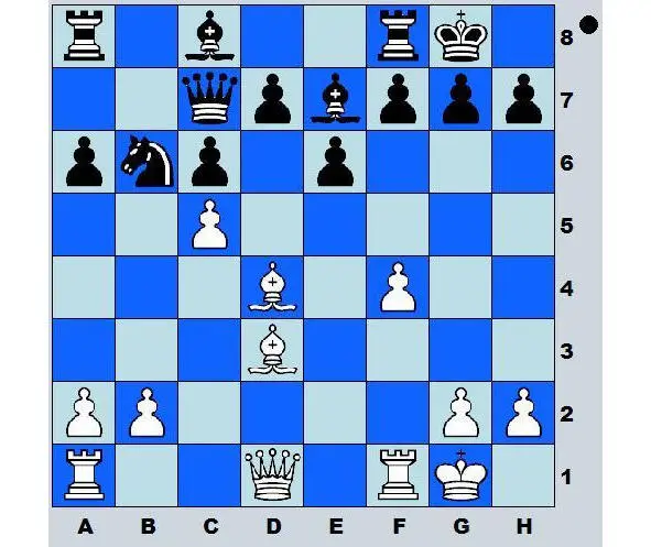 Решение 1 Bh7 Kh7 2 Qh5 Kg8 3 Bg7 Kg7 4 Qg4 Kh7 5 Rf3 Qf4 6 Qf4 f5 7 - фото 5