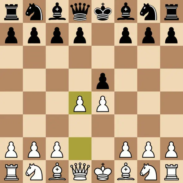 1e4 e5 2d4 Партия 1 1e4 e5 2d4 ed 3Bc4 c5 4Nf3 Nf6 5OO Ne4 - фото 1