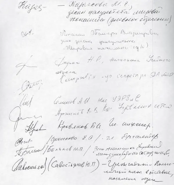 Подписи сотрудников Дипакадемии под коллективным письмом направленным министру - фото 5