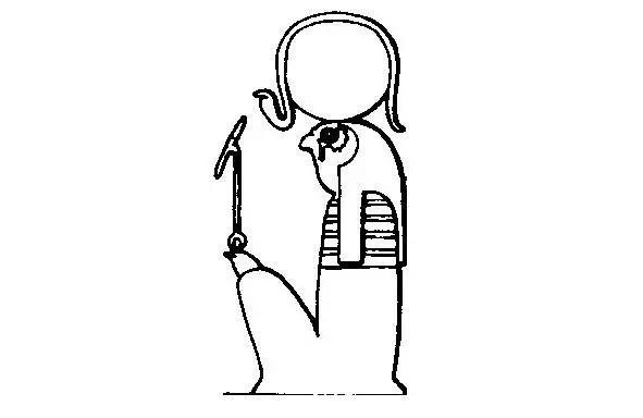Ра Прорисовка рельефа из скальной гробницы сановника Пеннут в Анибе XX - фото 18