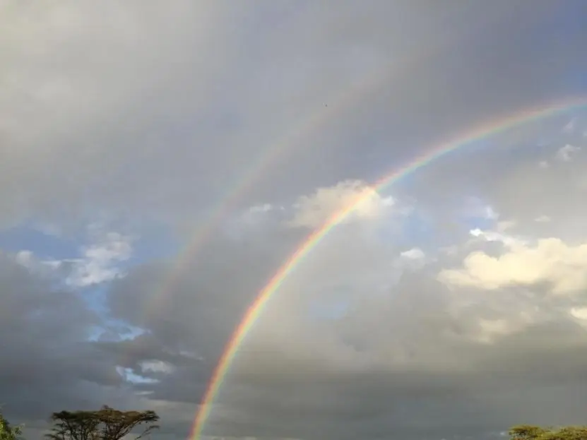 Две радуги в национальном парке Самбуру Кения Моей маме Спасибо что - фото 1