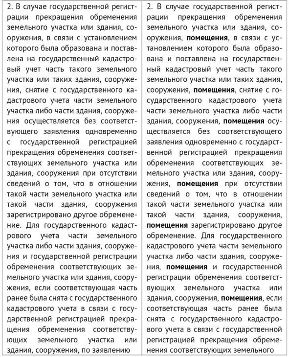 Как видим из сравнительной таблицы в части первого предложения части 2 ст 44 - фото 17