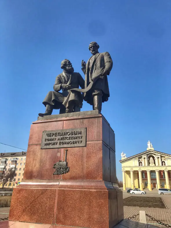 Памятник Черепановым изобретателям первого российского паровоза 2 - фото 5