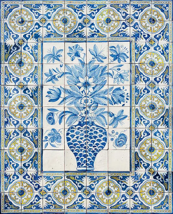 Панно Azulejo с цветами Монте Палас Тропический Сад Монте Фуншал Мадейра - фото 3