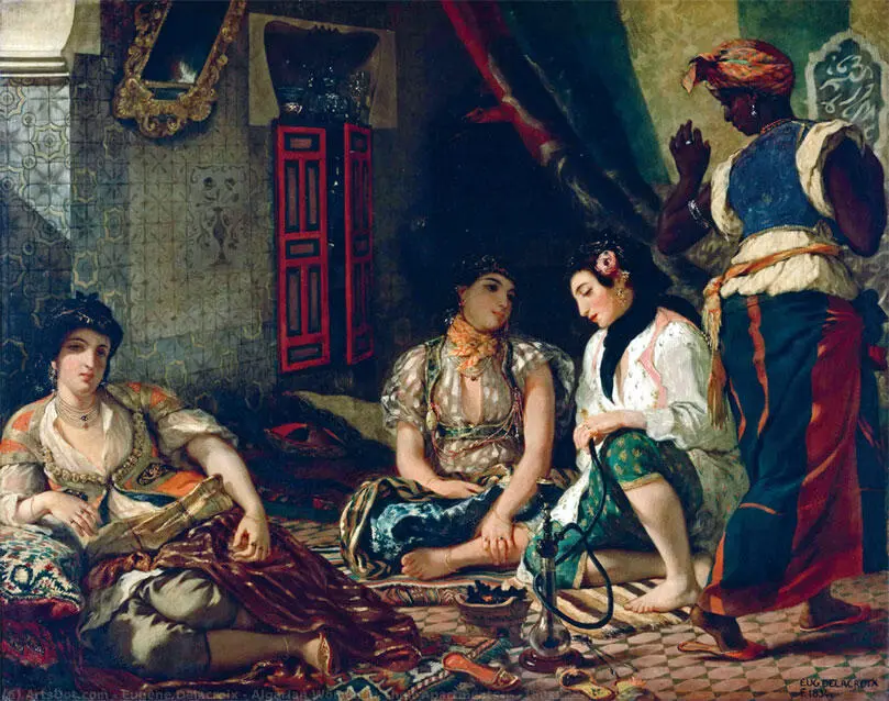 Эжен Делакруа Алжирские женщины в своих комнатах 1834 г Лувр Париж Работа - фото 34