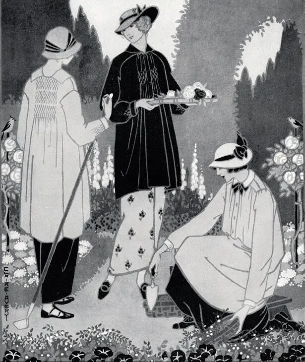 Журнал Vogue продвигал блузы для садоводства в 1914 году привнося богемный - фото 144