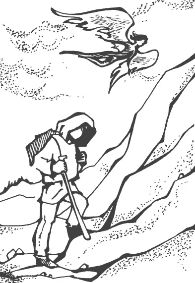 Рисунок 2 Ангел над бредущим в гору человеком Символ обязан своим - фото 3