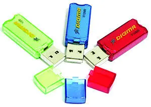 Интерфейс USB 20 Объем 128 Мб 2 Гб PenDrive 405 и 222 от компании Digma - фото 22