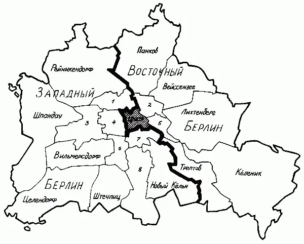 Карта современного Берлина 1 Веддинг 2 ПренцлауерБерг 3 - фото 65