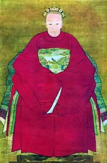 Портрет жены сановника эпоха Цин Тань Цзан Цветы фрагмент Лю Цзию У - фото 130