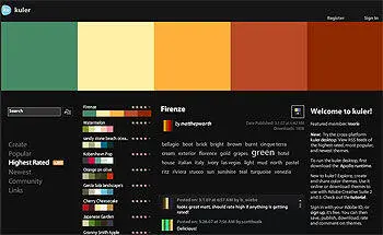 Адрес kuler adobe com Интерфейс английский Требуется флэшплагин При создании - фото 44