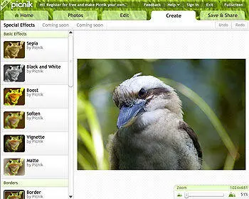 Адрес www picnik com Интерфейс английский Требуется флэшплагин На первый - фото 46