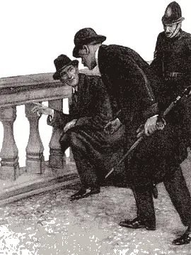 Он показал на каменный борт моста на нижнем его краю образовалась выбоина - фото 41