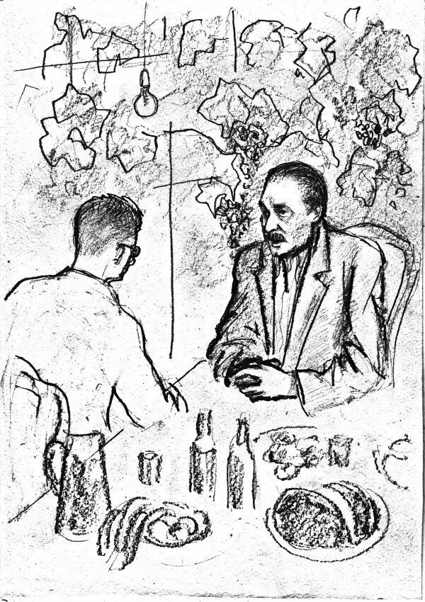 Майор Пронин и его автор Разговор Рисунок Анны Леон Вдвоём с Иваном - фото 1