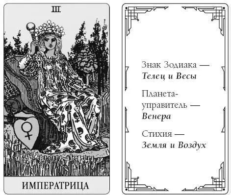 Итак у нас карта 3 Императрица На карте изображён знак Венеры и сразу - фото 6