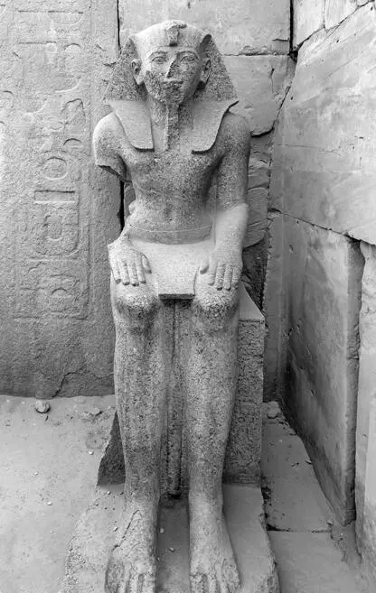Сидячая статуя Тутмоса III Храмовый комплекс в Карнаке Луксор Египет При - фото 5