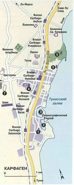Обозначены на карте 1 Тофет 2 Торговая гавань 3 Военная гавань 4 Холм - фото 9