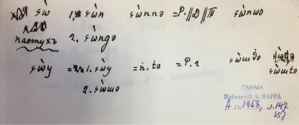 Чеченский язык и академик Марр Н Я Том 2 Архив филолога - фото 147