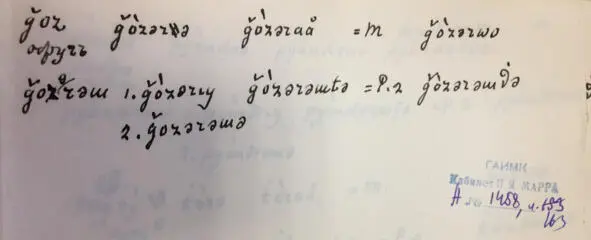 Чеченский язык и академик Марр Н Я Том 2 Архив филолога - фото 153