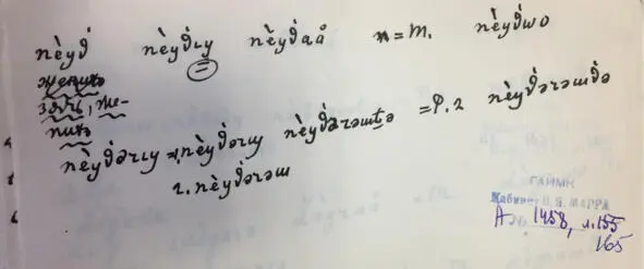 Чеченский язык и академик Марр Н Я Том 2 Архив филолога - фото 155
