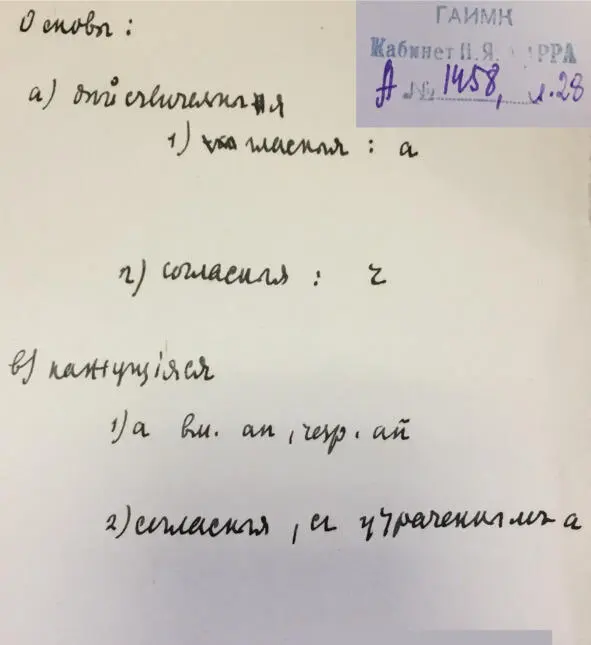 Чеченский язык и академик Марр Н Я Том 2 Архив филолога - фото 26