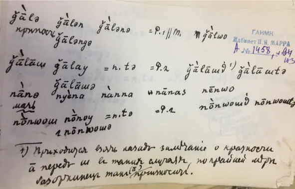 Чеченский язык и академик Марр Н Я Том 2 Архив филолога - фото 92