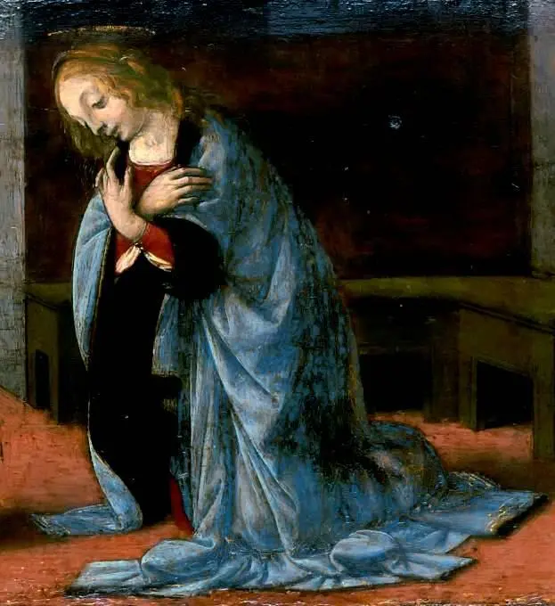 Примером служит обессиленный и больной ангел из Благовещения Лувр облик - фото 10