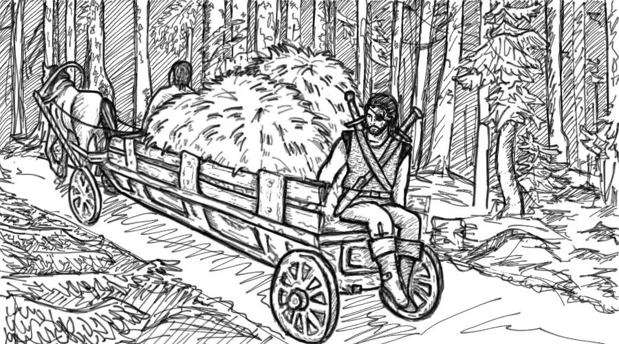 Старая повозка скрипя колесами катила через лес Копыта лошади с глухим - фото 1