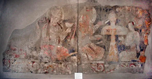 3 Древняя фреска из музея в Арке 4 Вид с крепостной стены Арка на старую - фото 4