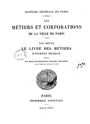 Титульный лист Livre des métiers 1879 года издания учеников от - фото 18