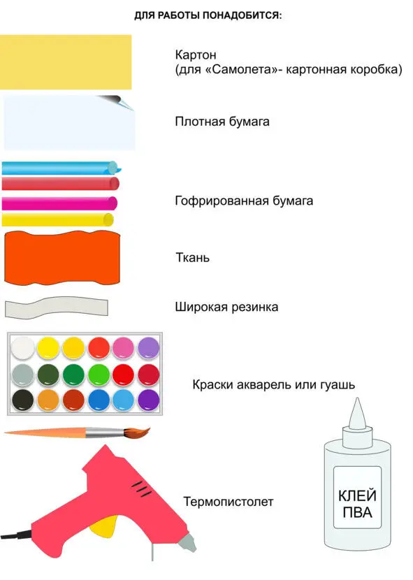 ОПИСАНИЕ Используя плотную бумагу или картон нарисуйте как показано на - фото 1