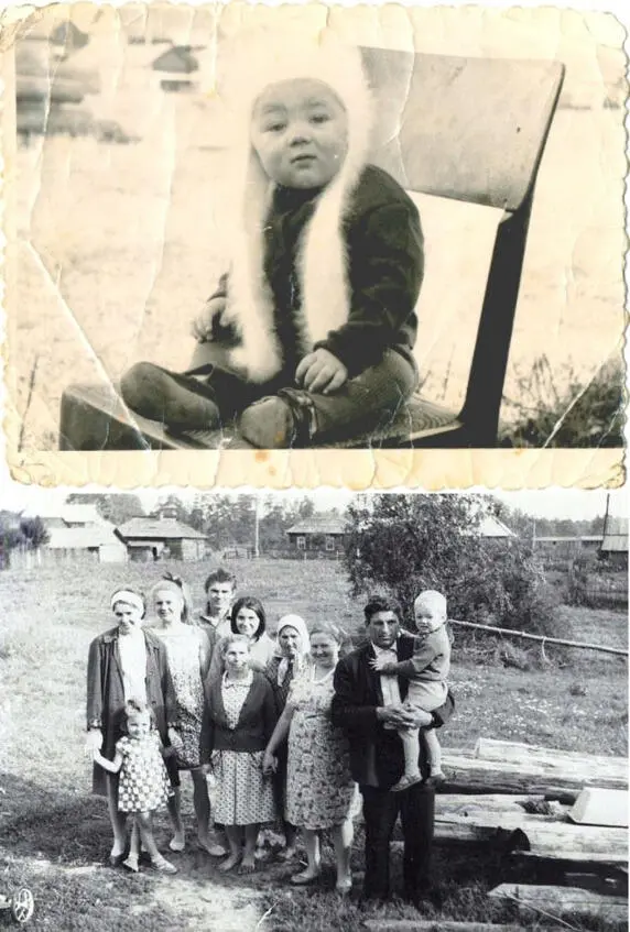 Вверху фото 1967 года внизу наша семья в деревне Зеленьково Калининской - фото 1