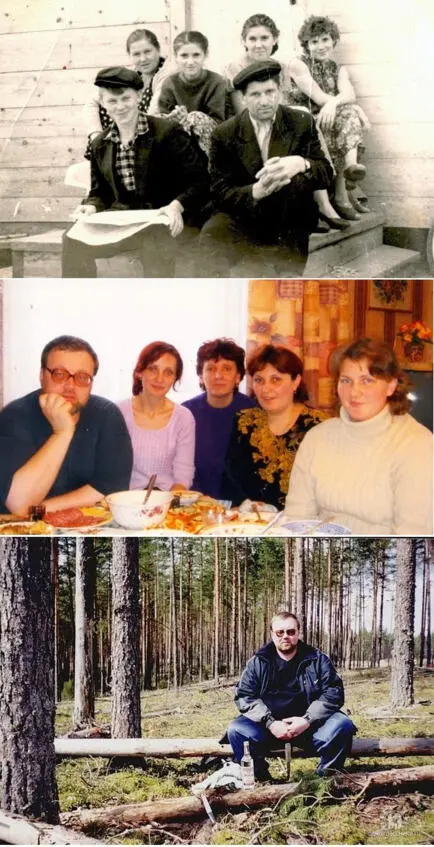 Вверху фото семьи отца в 1962 году посредине брат и сёстры зимой 2005 года - фото 25