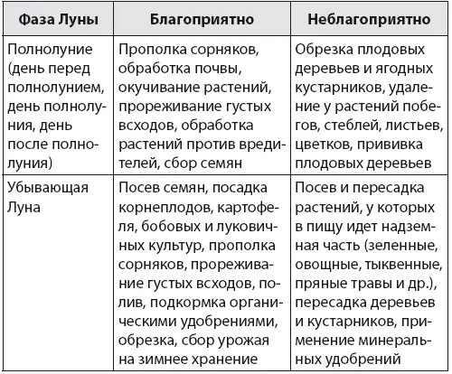 Влияние знаков зодиака на растения Влияние Луны - фото 2