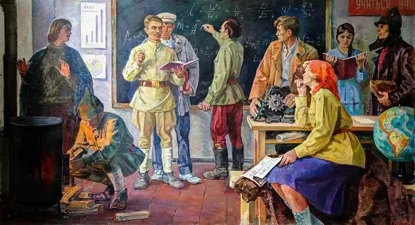Рабфаковцы Художник И Е Васильченко 1971 год Но быстро выяснилась одна - фото 110