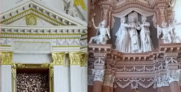 Алтарь Конгрегатской каплицы гродненской Фары слева и один из алтарей - фото 33