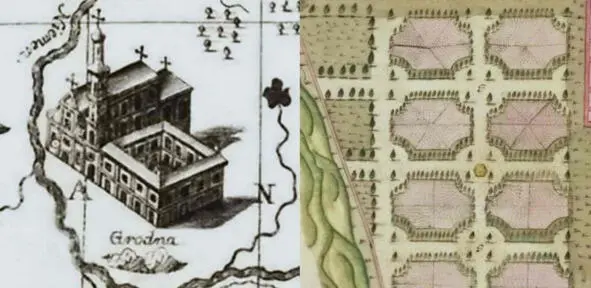 Костёл бернардинцев на плане XVIII века и бернардинский сад на плане 1804 года - фото 43